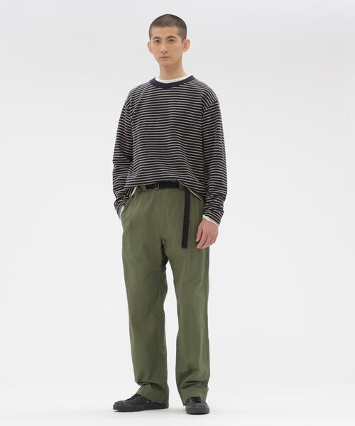 MHL.(エムエイチエル)の「CRISP COTTON CHAMBRAY(その他パンツ・メンズ・ネイビー/オリーブ・MEDIUM/SMALL/LARGE)」の2枚目の写真