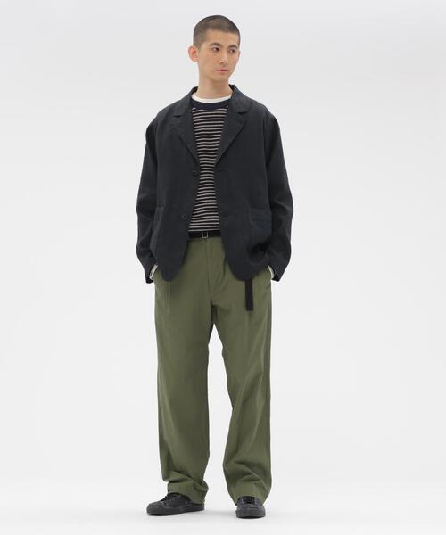 MHL.(エムエイチエル)の「CRISP COTTON CHAMBRAY(その他パンツ・メンズ・ネイビー/オリーブ・MEDIUM/SMALL/LARGE)」の9枚目の写真