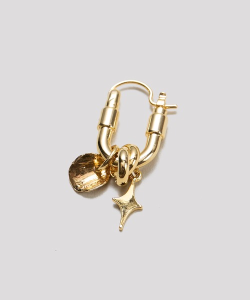 LAPUIS(ラピュイ)の「LAPUIS(ラピュイ)Sammy Charm pierced earrings(ピアス(両耳用)・レディース・マルチ/ゴールド・FREE)」の11枚目の写真