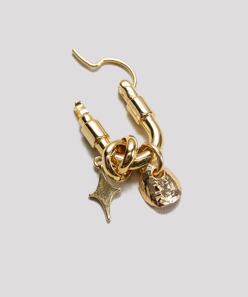 LAPUIS(ラピュイ)の「LAPUIS(ラピュイ)Sammy Charm pierced earrings(ピアス(両耳用)・レディース・マルチ/ゴールド・FREE)」の12枚目の写真