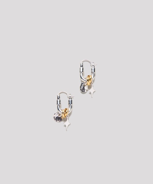 LAPUIS(ラピュイ)の「LAPUIS(ラピュイ)Sammy Charm pierced earrings(ピアス(両耳用)・レディース・マルチ/ゴールド・FREE)」の8枚目の写真