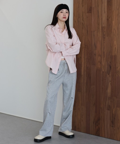 J by blue(ジェイバイブルー)の「タックスウェットパンツ(スウェットパンツ・レディース・グレー/ブラック・MEDIUM)」の11枚目の写真