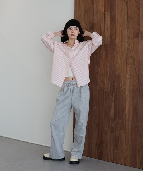 J by blue(ジェイバイブルー)の「タックスウェットパンツ(スウェットパンツ・レディース・グレー/ブラック・MEDIUM)」の12枚目の写真