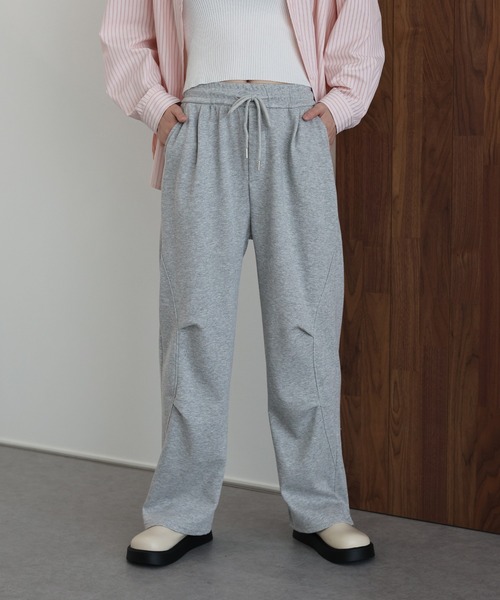 J by blue(ジェイバイブルー)の「タックスウェットパンツ(スウェットパンツ・レディース・グレー/ブラック・MEDIUM)」の7枚目の写真