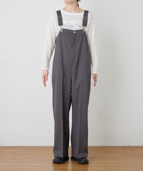 WILLOW(ウィロー)の「【willow】スラックスサロペット(サロペット/オーバーオール・レディース・ブラック/グレー・SMALL/LARGE/MEDIUM)」の7枚目の写真