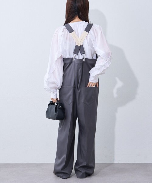 WILLOW(ウィロー)の「【willow】スラックスサロペット(サロペット/オーバーオール・レディース・ブラック/グレー・SMALL/LARGE/MEDIUM)」の18枚目の写真