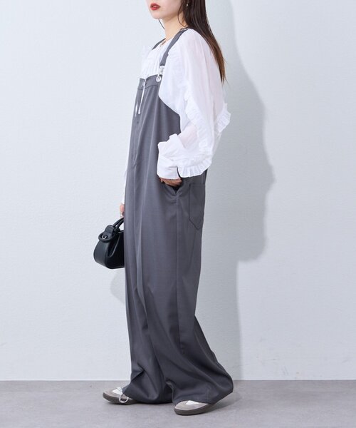 WILLOW(ウィロー)の「【willow】スラックスサロペット(サロペット/オーバーオール・レディース・ブラック/グレー・SMALL/LARGE/MEDIUM)」の19枚目の写真