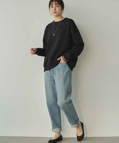 Cinderella(シンデレラ)の「デニムパンツ ストレッチ ハイウエスト ボトムス パンツ レディース カジュアル ズボン 美脚効果 ハードウォッシュ ミディアムウォッシュ ワンウォッシュ オールシーズン 春 夏 秋 冬 綿 テーパードパンツ 水色 青 紺 ネイビー ブルー ライトブルー M L XL 大きいサイズ おしゃれ かわいい(デニムパンツ・レディース・ブルー/ワンウォッシュ/ライトブルー・LARGE/MEDIUM/X-LARGE)」の6枚目の写真