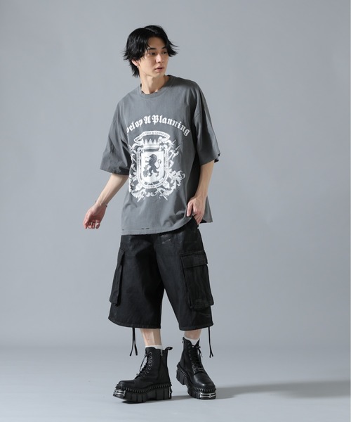 DANKE SCHON（ダンケシェーン）の「DankeSchon/ダンケシェーン/PIGMENT EMBLEM S/S TEE（Tシャツ/カットソー・メンズ・ベージュ/ブラック・L/M）」の11枚目の写真