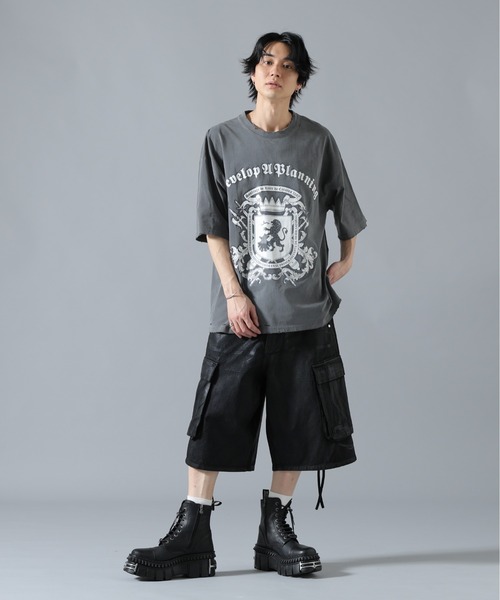 DANKE SCHON（ダンケシェーン）の「DankeSchon/ダンケシェーン/PIGMENT EMBLEM S/S TEE（Tシャツ/カットソー・メンズ・ベージュ/ブラック・L/M）」の13枚目の写真