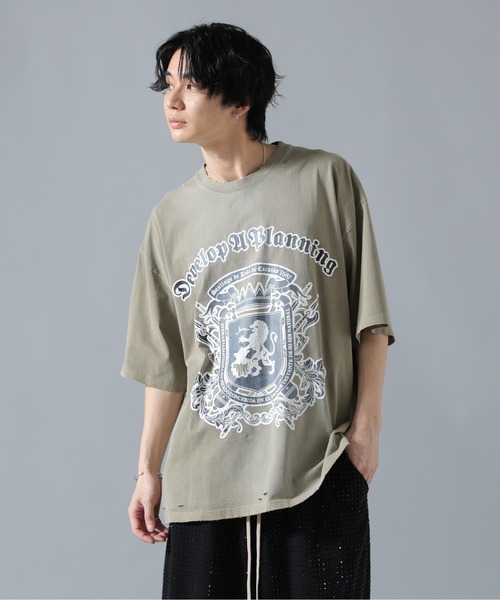 DANKE SCHON（ダンケシェーン）の「DankeSchon/ダンケシェーン/PIGMENT EMBLEM S/S TEE（Tシャツ/カットソー・メンズ・ベージュ/ブラック・L/M）」の14枚目の写真