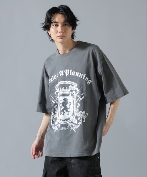 DANKE SCHON（ダンケシェーン）の「DankeSchon/ダンケシェーン/PIGMENT EMBLEM S/S TEE（Tシャツ/カットソー・メンズ・ベージュ/ブラック・L/M）」の7枚目の写真