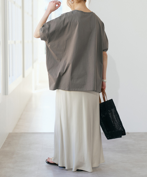 Spick & Span（スピックアンドスパン）の「GOOD ROCK SPEED / グッドロックスピード LPC 別注フォトドルマンTシャツ 2（Tシャツ/カットソー・レディース・ホワイト/ブラック系その他/ベージュ・FREE）」の14枚目の写真