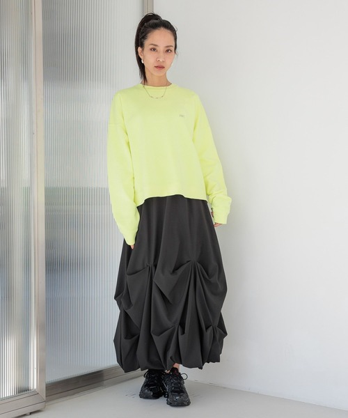 HEREIAM（ヘレイアム）の「【HEREIAM】撥水Comfy スカート（スカート・レディース・ブラック/ライトグレー・FREE）」の5枚目の写真