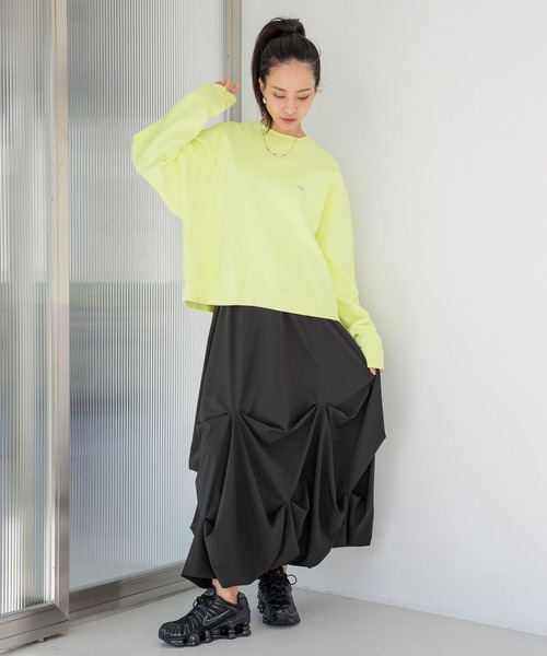 HEREIAM（ヘレイアム）の「【HEREIAM】撥水Comfy スカート（スカート・レディース・ブラック/ライトグレー・FREE）」の6枚目の写真