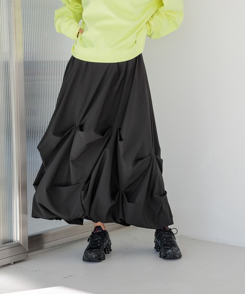 HEREIAM（ヘレイアム）の「【HEREIAM】撥水Comfy スカート（スカート・レディース・ブラック/ライトグレー・FREE）」の11枚目の写真