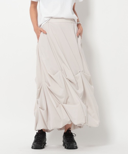 HEREIAM（ヘレイアム）の「【HEREIAM】撥水Comfy スカート（スカート・レディース・ブラック/ライトグレー・FREE）」の15枚目の写真