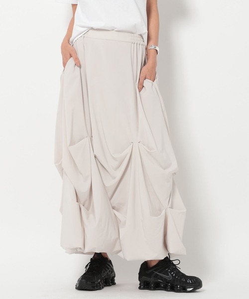 HEREIAM（ヘレイアム）の「【HEREIAM】撥水Comfy スカート（スカート・レディース・ブラック/ライトグレー・FREE）」の18枚目の写真