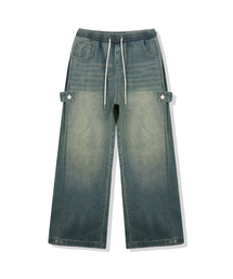 ULIFEZIP（ユーライフジー）の「セリンサイドピンタックワイドデニムパンツ3カラー[ULZD_0053]（デニムパンツ）」