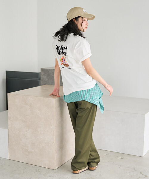 FREAK'S STORE(フリークスストア)の「FRUIT OF THE LOOM × FREAK'S STORE/フルーツオブザルーム 別注 アップリケ ロゴキャップ(キャップ・レディース・ワイン/ネイビー/ベージュ・ONE SIZE)」の5枚目の写真