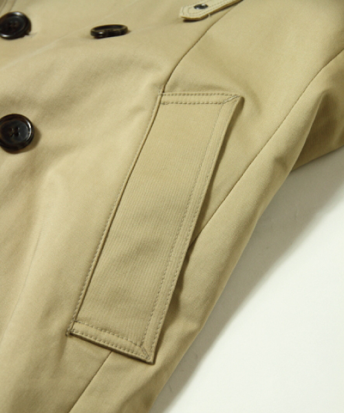 Luv maison（ラブメゾン）の「【スプリングコート】コットンストレッチトレンチコート（トレンチコート・メンズ・ベージュ/ネイビー/カーキ/キャメル・XL/M/L）」の8枚目の写真