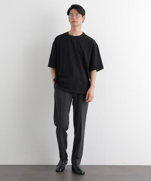 NANO universe(ナノユニバース)の「シルケットサッカーワイドTシャツ 半袖(Tシャツ/カットソー・メンズ・ホワイト/ブルー/ネイビー/ブラック・S/XL/L/M)」の10枚目の写真