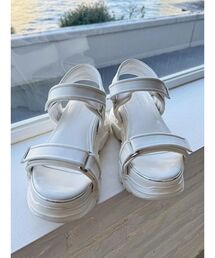 MERCURYDUO | ダブルベルトメタルラインスポサン(サンダル)