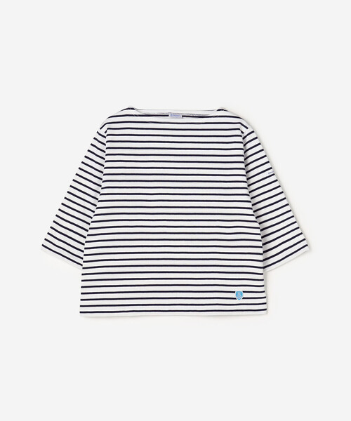ORCIVAL(オーシバル)の「ORCIVAL | コットンロード ショートスリーブ ボートネックバスクシャツ WOMEN(Tシャツ/カットソー・レディース・レッド系その他/ホワイト系その他5/ブルー系その他5・1/2)」の3枚目の写真