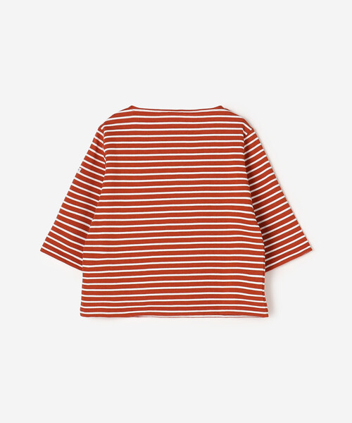 ORCIVAL(オーシバル)の「ORCIVAL | コットンロード ショートスリーブ ボートネックバスクシャツ WOMEN(Tシャツ/カットソー・レディース・レッド系その他/ホワイト系その他5/ブルー系その他5・1/2)」の5枚目の写真