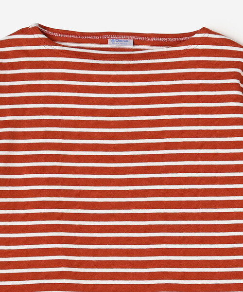ORCIVAL(オーシバル)の「ORCIVAL | コットンロード ショートスリーブ ボートネックバスクシャツ WOMEN(Tシャツ/カットソー・レディース・レッド系その他/ホワイト系その他5/ブルー系その他5・1/2)」の6枚目の写真