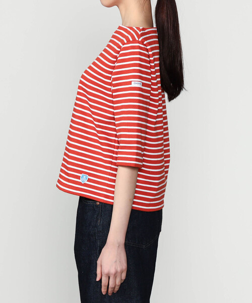 ORCIVAL(オーシバル)の「ORCIVAL | コットンロード ショートスリーブ ボートネックバスクシャツ WOMEN(Tシャツ/カットソー・レディース・レッド系その他/ホワイト系その他5/ブルー系その他5・1/2)」の12枚目の写真