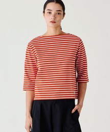 ORCIVAL | コットンロード ショートスリーブ ボートネックバスクシャツ WOMEN