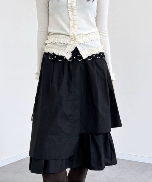 Vipoa(ヴィポア)の「frill cardigan tops(カーディガン/ボレロ・レディース・ブラック/アイボリー・FREE)」の11枚目の写真
