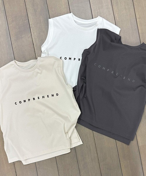 Lo-Fi(ローファイ)の「【WEB限定】ロゴ入り接触冷感フレンチスリーブプルオーバー(Tシャツ/カットソー・レディース・オフホワイト/ダークグレー/サンドベージュ・M)」の22枚目の写真