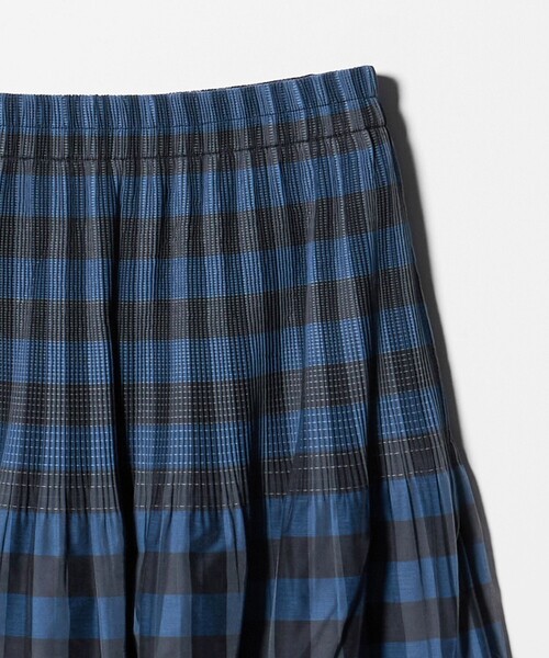 A DAY IN THE LIFE UNITED ARROWS(アデイインザライフユナイテッドアローズ)の「チェック×ストライプ リバーシブルスカート <A DAY IN THE LIFE>(スカート・レディース・ネイビー/ブラック・FREE)」の20枚目の写真
