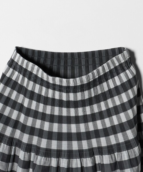 A DAY IN THE LIFE UNITED ARROWS(アデイインザライフユナイテッドアローズ)の「チェック×ストライプ リバーシブルスカート <A DAY IN THE LIFE>(スカート・レディース・ネイビー/ブラック・FREE)」の14枚目の写真