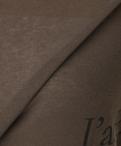 VERMEIL par iena（ヴェルメイユパーイエナ）の「サイドロゴプリントプルオーバー（ニット/セーター・レディース・ブラウン/ホワイト・FREE）」の18枚目の写真