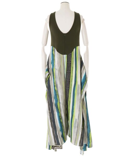 UN3D.(アンスリード)の「TIE-DYE STRIPE AIO / タイダイストライプオールインワン(つなぎ/オールインワン・レディース・ブラック/ライム・38/36)」の18枚目の写真