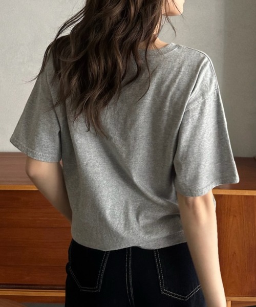 Eclat one(エクラワン)の「【Eclat one】 モノトーン フォト Tシャツ(Tシャツ/カットソー・レディース・ブラック系その他3/ブラック系その他/ブラック系その他2/ホワイト・FREE)」の12枚目の写真