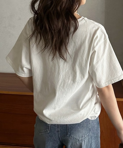 Eclat one(エクラワン)の「【Eclat one】 モノトーン フォト Tシャツ(Tシャツ/カットソー・レディース・ブラック系その他3/ブラック系その他/ブラック系その他2/ホワイト・FREE)」の6枚目の写真