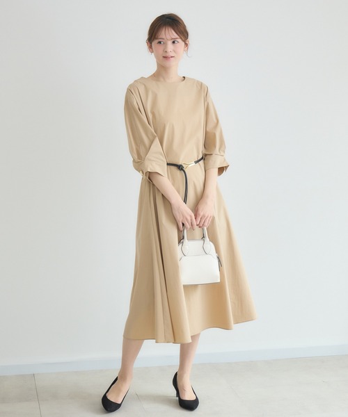 KATHARINE ROSS（キャサリンロス）の「【PILLINI/ピリーニ】ロープベルト付ワンピース（ワンピース・レディース・ブラック/ベージュ・FREE）」の17枚目の写真