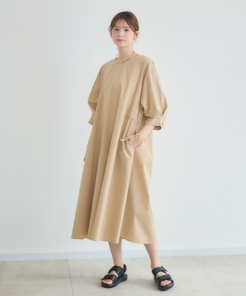 KATHARINE ROSS（キャサリンロス）の「【PILLINI/ピリーニ】ロープベルト付ワンピース（ワンピース・レディース・ブラック/ベージュ・FREE）」の3枚目の写真