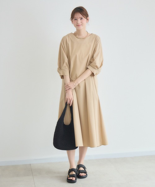 KATHARINE ROSS（キャサリンロス）の「【PILLINI/ピリーニ】ロープベルト付ワンピース（ワンピース・レディース・ブラック/ベージュ・FREE）」の4枚目の写真