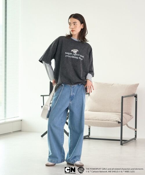 CRAFT STANDARD BOUTIQUE(クラフトスタンダードブティック)の「バブルス/T(Tシャツ/カットソー・レディース・チャコールグレー・FREE)」の5枚目の写真