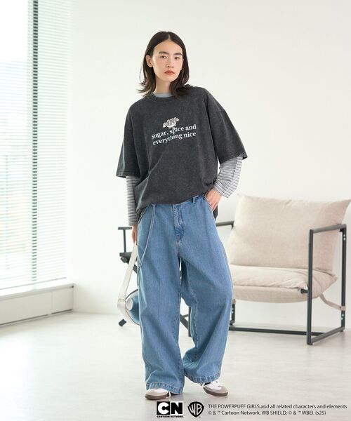 CRAFT STANDARD BOUTIQUE(クラフトスタンダードブティック)の「バブルス/T(Tシャツ/カットソー・レディース・チャコールグレー・FREE)」の6枚目の写真
