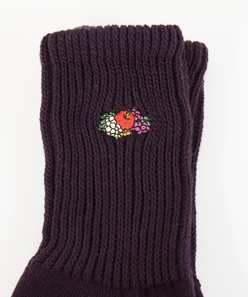FRUIT OF THE LOOM（フルーツオブザルーム）の「【FRUIT OF THE LOOM/フルーツ・オブ・ザ・ルーム】3Pゆるリッチェル刺繍ソックス/3足パッククウォーター丈ソックス（ソックス/靴下・メンズ・ホワイト系その他/ブルー系その他・フリー）」の8枚目の写真