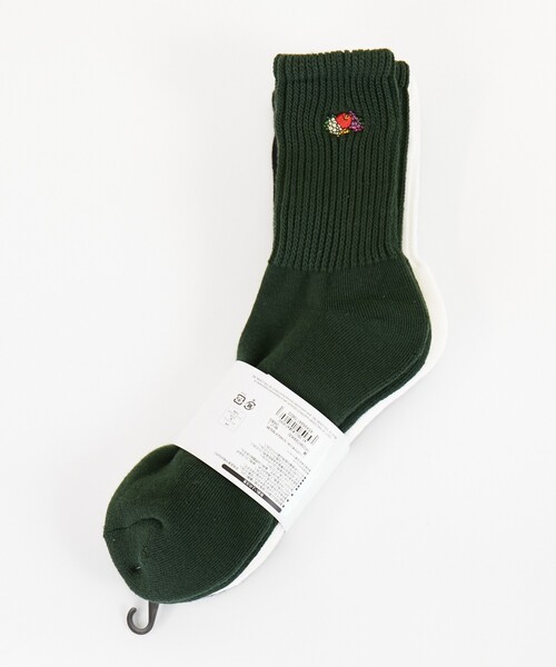 FRUIT OF THE LOOM（フルーツオブザルーム）の「【FRUIT OF THE LOOM/フルーツ・オブ・ザ・ルーム】3Pゆるリッチェル刺繍ソックス/3足パッククウォーター丈ソックス（ソックス/靴下・メンズ・ホワイト系その他/ブルー系その他・フリー）」の11枚目の写真