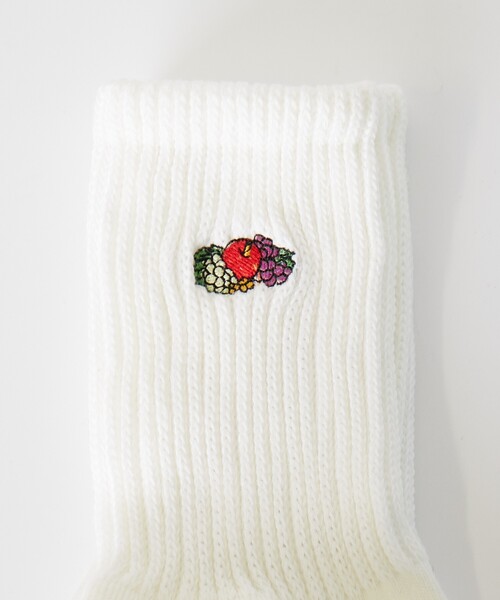 FRUIT OF THE LOOM（フルーツオブザルーム）の「【FRUIT OF THE LOOM/フルーツ・オブ・ザ・ルーム】3Pゆるリッチェル刺繍ソックス/3足パッククウォーター丈ソックス（ソックス/靴下・メンズ・ホワイト系その他/ブルー系その他・フリー）」の13枚目の写真