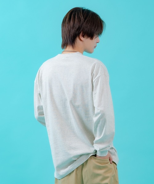 En serio TOKYO(エンソリオトーキョー)の「【SIDEWAYSTANCE】SWSチェックロゴ長袖Tシャツ 70644(Tシャツ/カットソー・メンズ・ホワイト/オートミール/ブラック・MEDIUM/X-LARGE/LARGE/SMALL)」の13枚目の写真