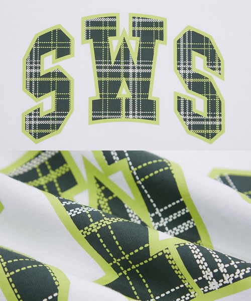 En serio TOKYO(エンソリオトーキョー)の「【SIDEWAYSTANCE】SWSチェックロゴ長袖Tシャツ 70644(Tシャツ/カットソー・メンズ・ホワイト/オートミール/ブラック・MEDIUM/X-LARGE/LARGE/SMALL)」の15枚目の写真